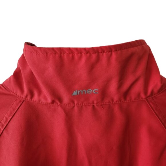 MEC Men’s Medium Red Cycling Jacket with Reflective Stripes - Picture 2 of 11